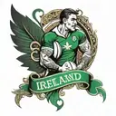 Ireland Rugby tattoo design idea