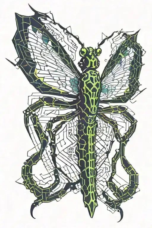 Mantis tattoo design idea