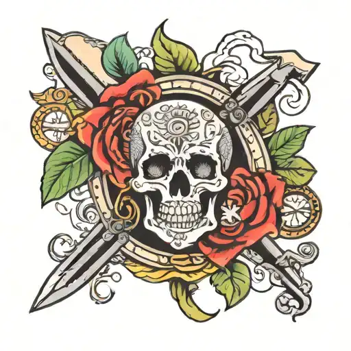 money rip brother  tattoo design idea