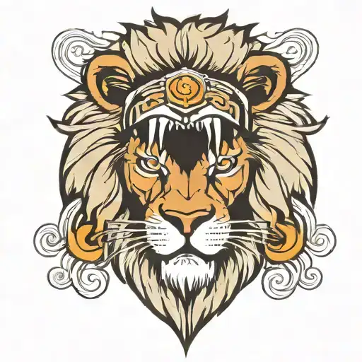 arm band lion angry tattoo  tattoo design idea