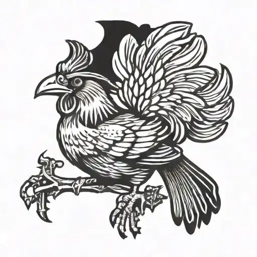 Little Feat's Dixie Chicken Album cover art tattoo design idea