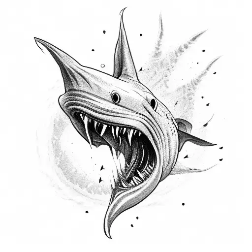 Goblin Shark tattoo design idea