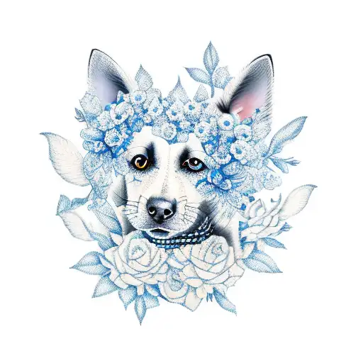 Husky Tattoo Stock Photos and Images - 123RF