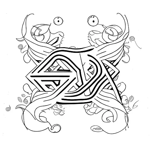 letter R and Letter C friendship love trust loyalty tattoo design idea