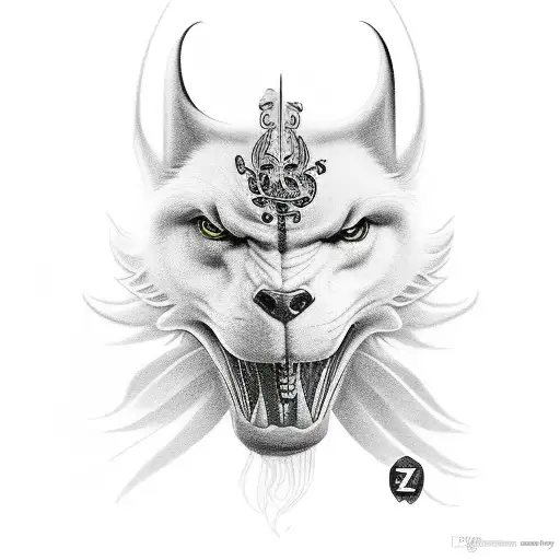 final fantasy 7 wolf tattoo