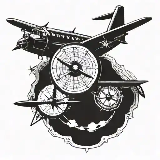 tattoos related to aviation  tattoo design idea