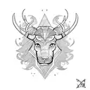 Leo zodiac whit Taurus  tattoo design idea