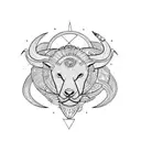 Leo zodiac whit Taurus  tattoo design idea