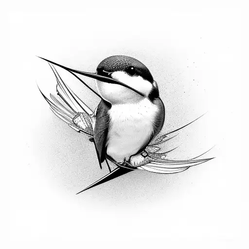 Swallow Bird tattoo design idea