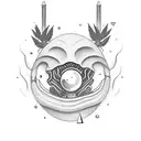 alien smoking marijuana tattoo design idea