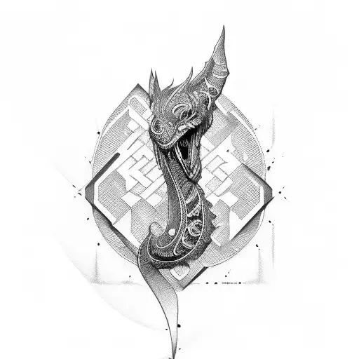 double letter C tattoo design idea