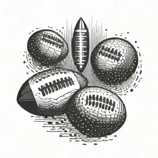 Incorporate binary code into a football tattoo tattoo design idea