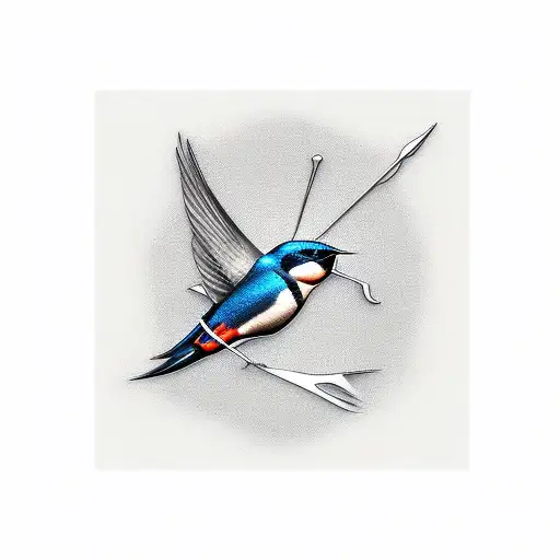 Swallow Bird tattoo design idea