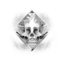 scars with bones tattoo design idea