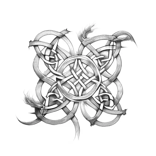celtic Dara Knot tattoo design idea