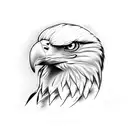 eagle holding snake tattoo design idea