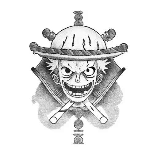 anime one piece Zoro  tattoo design idea