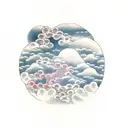 clouds tattoo design idea