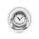 Clock turning to sand tattoo design idea