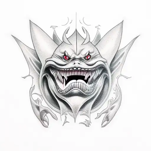 Gengar  tattoo design idea
