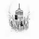 9/11 remember  tattoo design idea