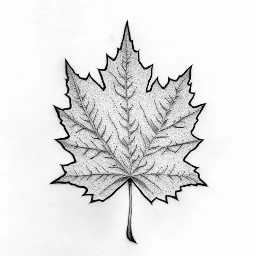 Maple Leaf tattoo design idea