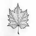 Maple Leaf tattoo design idea
