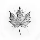 Maple Leaf tattoo design idea