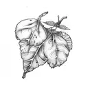 bay leaf tattoo design idea