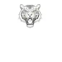 a tiger head tattoo design idea