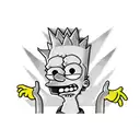 bart simpson  tattoo design idea