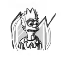 bart simpson  tattoo design idea