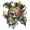 krone tattoo design idea