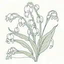 lily of valley bud tattoo design idea