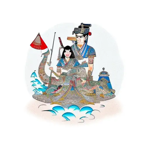 girlfriend and boyfriend on vacation in Egypt  tattoo design idea