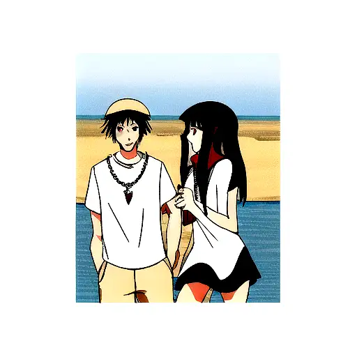 girlfriend and boyfriend on vacation in Egypt  tattoo design idea