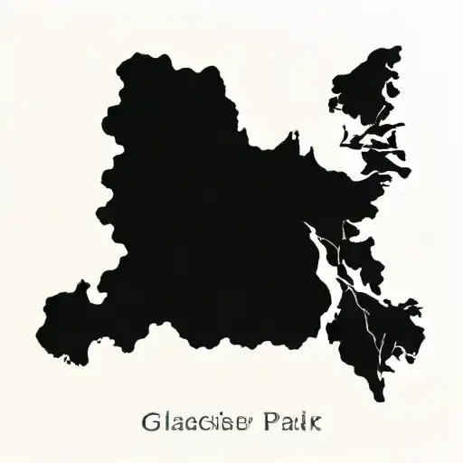 glacier national park  tattoo design idea