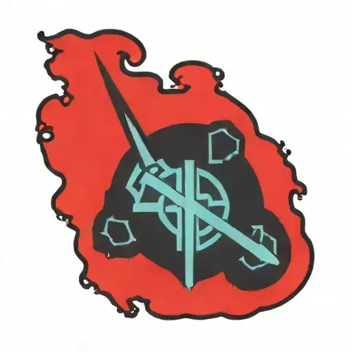 Star wars  Jedi Symbol with Sith symbol forming beneath it tattoo design idea