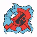 Jedi Symbol combined Sith symbol forming tattoo design idea