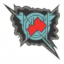 Jedi Symbol with Sith symbol forming beneath it  tattoo design idea