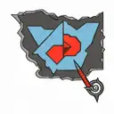 Jedi Symbol with Sith symbol forming beneath it  tattoo design idea