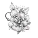 honeysuckle  tattoo design idea