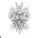 honeysuckle  tattoo design idea