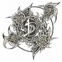 something inspired Linkin Park tattoo design idea