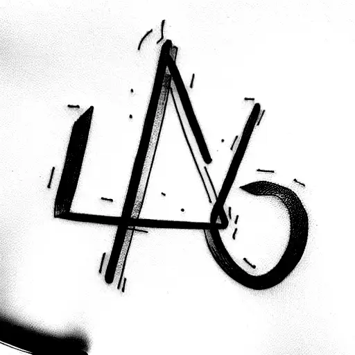 I would like to request a tattoo design of the number 21. However, I would like the number 1 to be composed of the numbe tattoo design idea