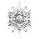 I would like to request a tattoo design of the number 21. However, I would like the number 1 to be composed of the numbe tattoo design idea