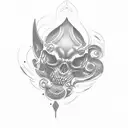 I would like to request a tattoo design of the number 21. However, I would like the number 1 to be composed of the numbe tattoo design idea