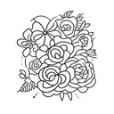 frase life goes on com Flores tattoo design idea