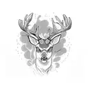 Deer hunting tattoo design idea