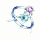 wedding ring finger tattoo design idea